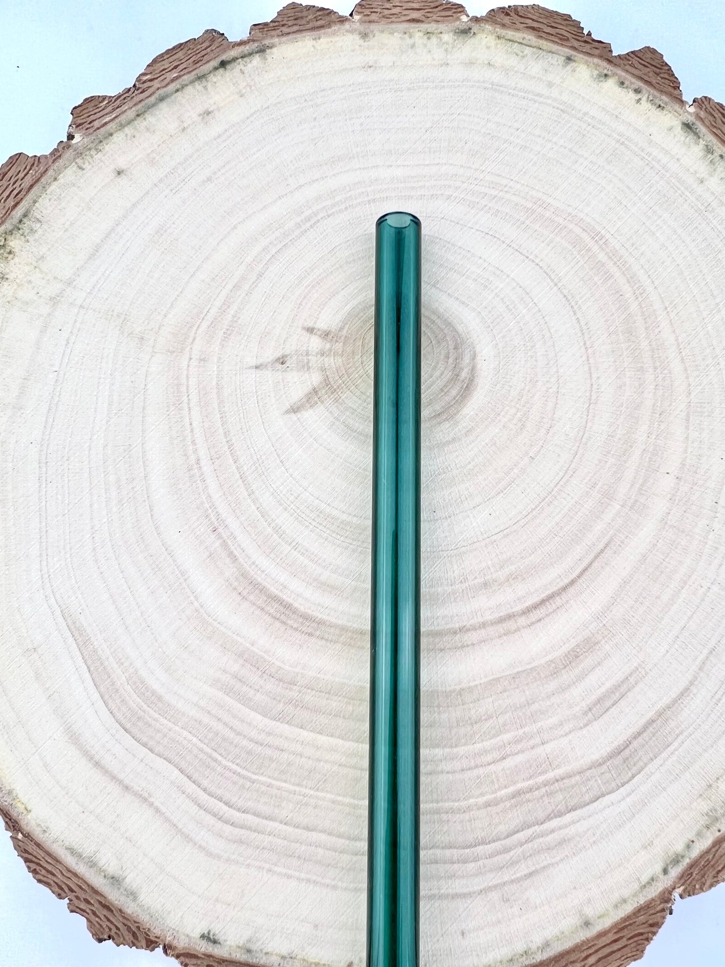 Teal GLASS STRAW - Teal Straws | Reusable Straws | Eco Friendly Straws | Tumbler Straws | Colored Straws | Glass Straws | Cocktail Straws