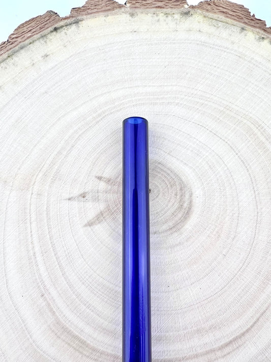 Blue GLASS STRAW - Blue Straws | Reusable Straws | Eco Friendly Straws | Tumbler Straws | Colored Straws | Glass Straws | Cocktail Straws