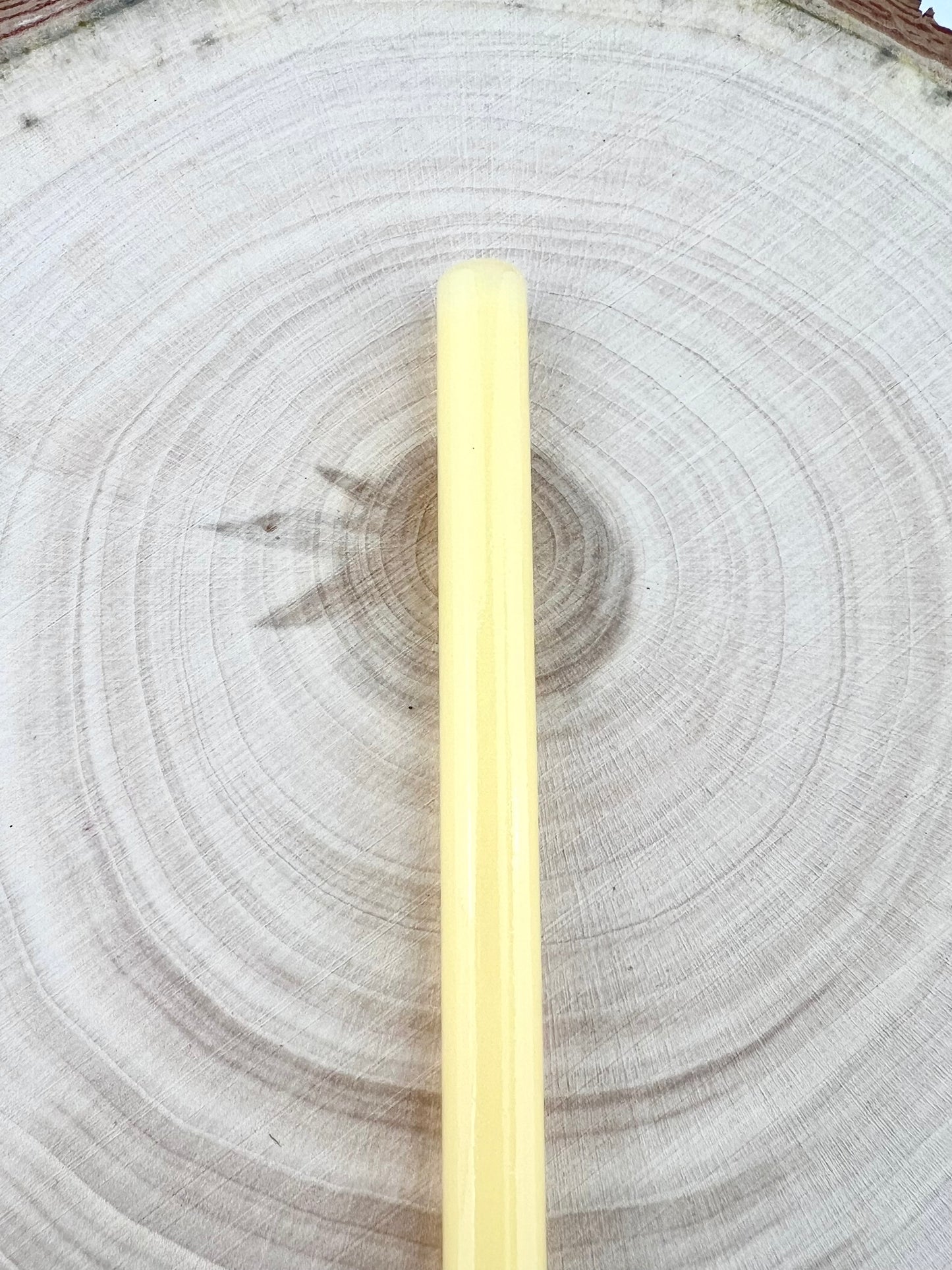 Opaque Yellow GLASS STRAW - Opaque Yellow Straws | Reusable Straws | Eco Friendly Straws | Tumbler Straws | Colored Straws | Glass Straws | Cocktail Straws