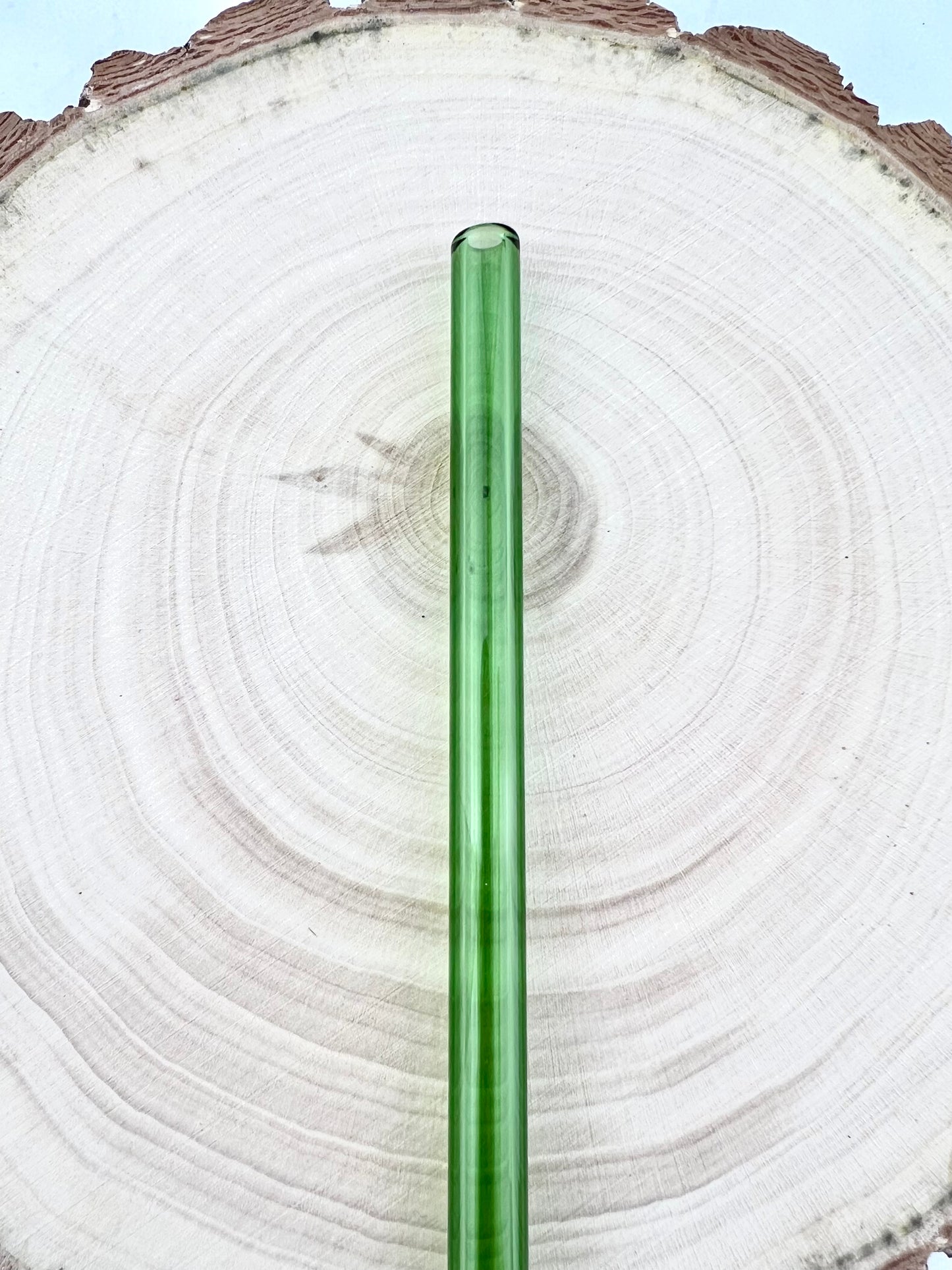 Green GLASS STRAW - Green Straws | Reusable Straws | Eco Friendly Straws | Tumbler Straws | Colored Straws | Glass Straws | Cocktail Straws