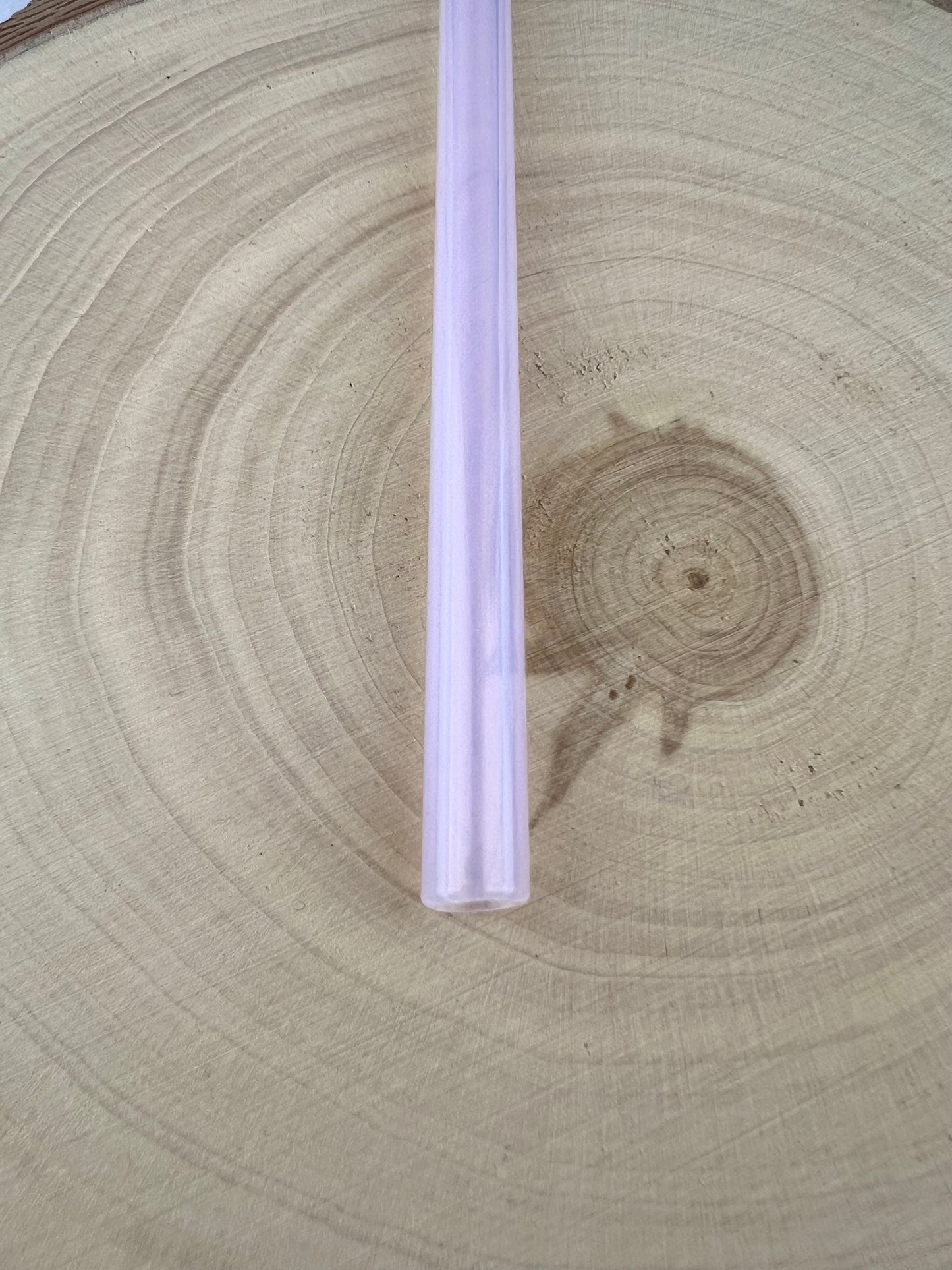 Iridescent Pink GLASS STRAW - Iridescent Pink Straws | Reusable Straws | Eco Friendly Straws | Tumbler Straws | Colored Straws | Glass Straws | Cocktail Straws