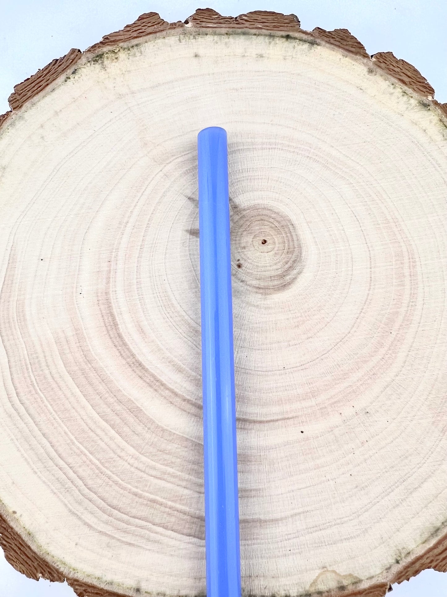 Milky Blue GLASS STRAW - Milky Blue Straws | Reusable Straws | Eco Friendly Straws | Tumbler Straws | Colored Straws | Glass Straws | Cocktail Straws