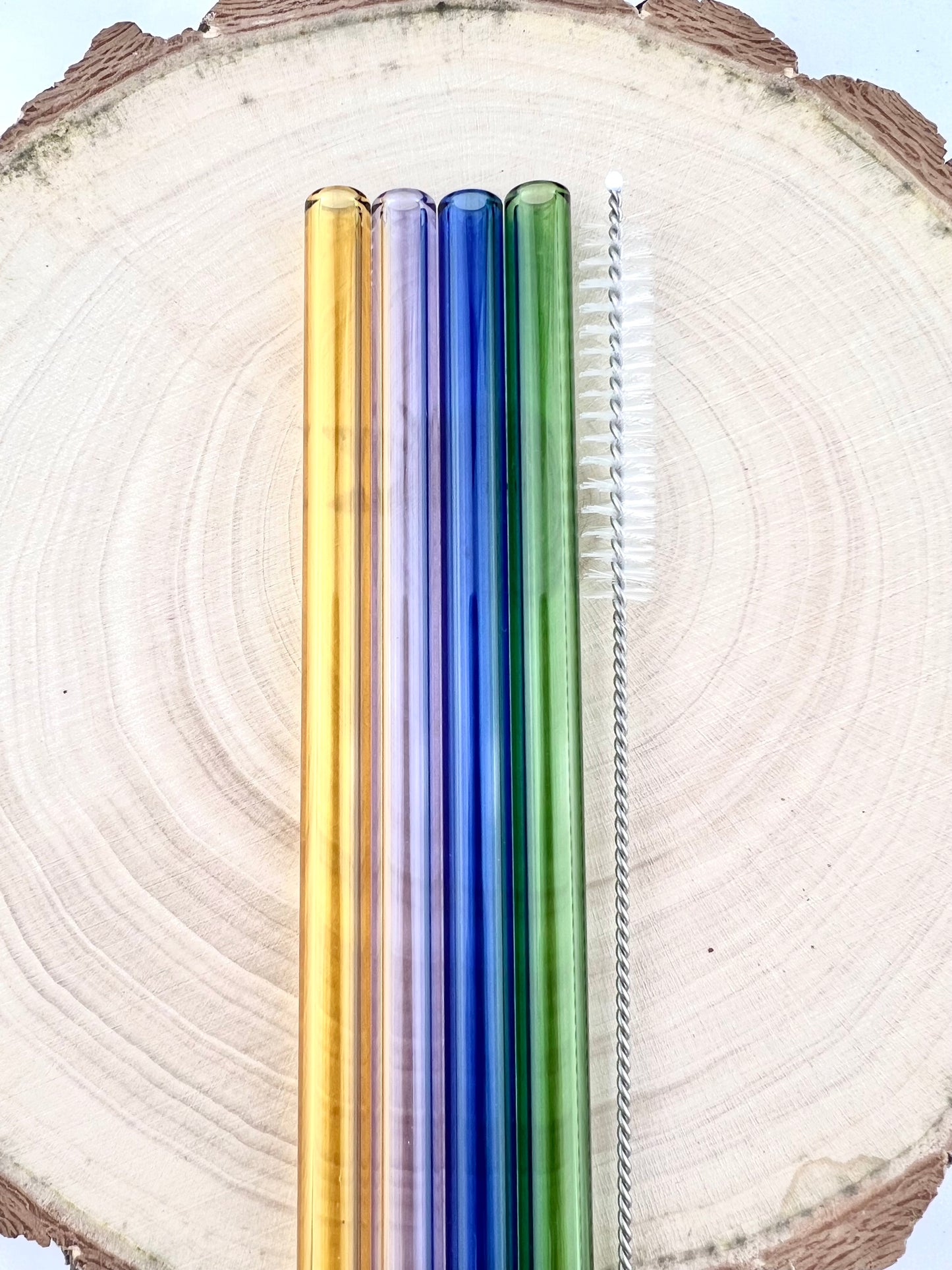 4 Pack of Easter Colored Glass Straws - Easter STRAW Pack | Reusable Straws | Easter Straws | Party Favors | Straw Party Pack | Straw Packs