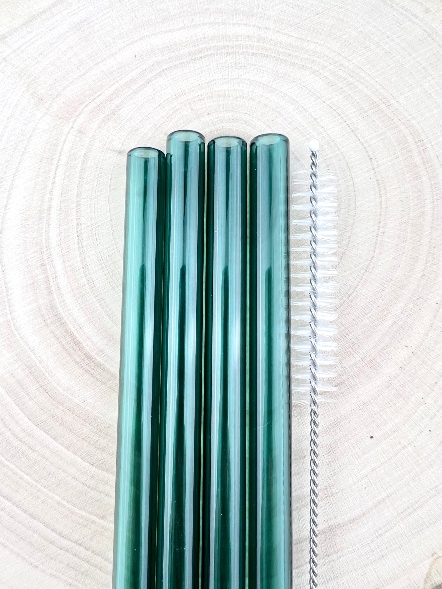 4 or 8 Pack of Teal Glass Straws - Teal STRAW Pack | Reusable Straws | Teal Straws | Party Favors | Straw Party Pack | Straw Packs