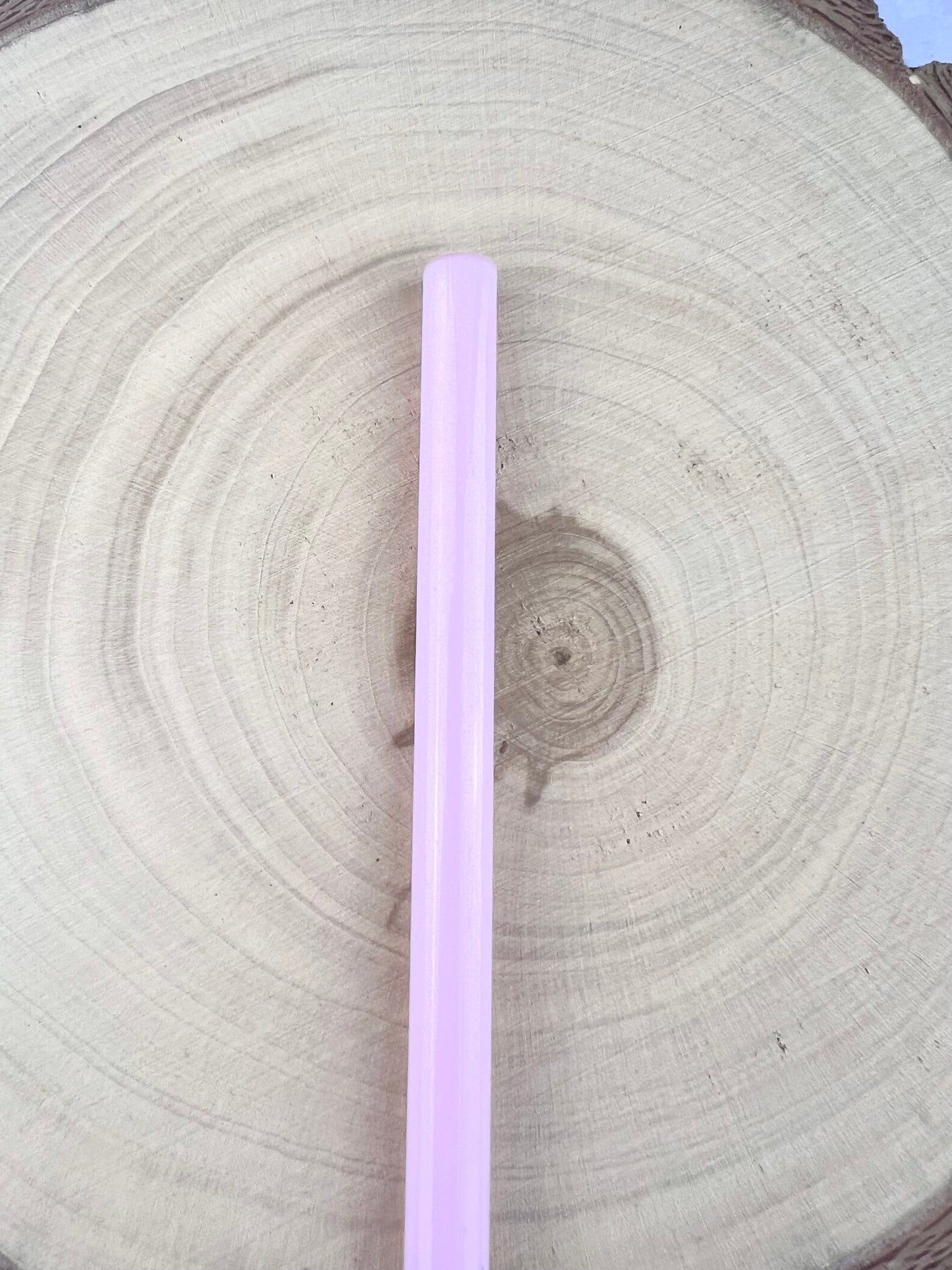 Milky Pink GLASS STRAW - Milky Pink Straws | Reusable Straws | Eco Friendly Straws | Tumbler Straws | Colored Straws | Glass Straws | Cocktail Straws