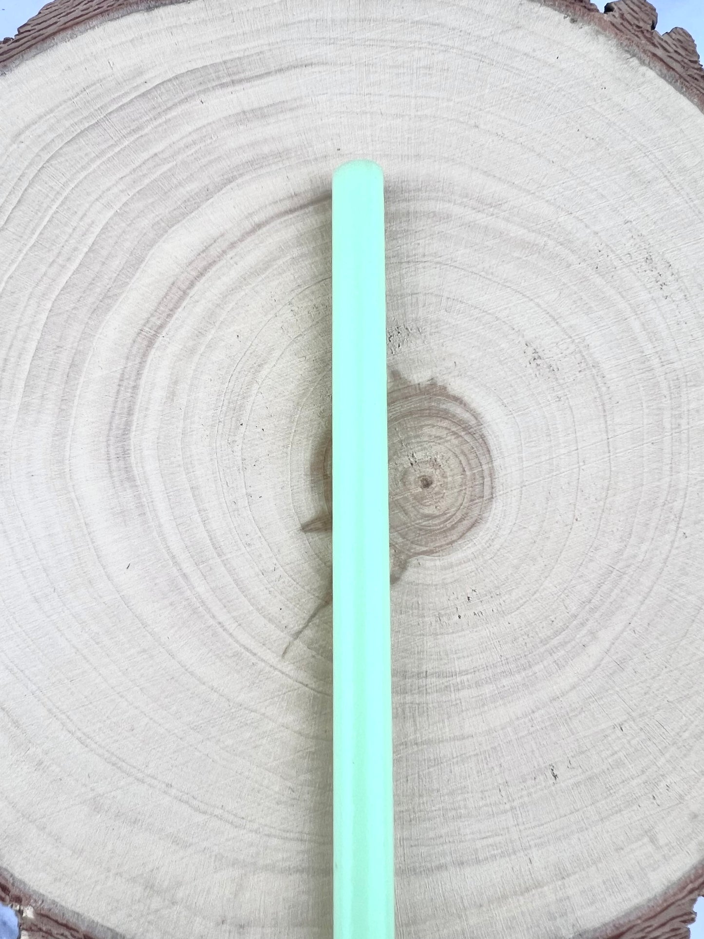 Milky Green GLASS STRAW - Milky Green Straws | Reusable Straws | Eco Friendly Straws | Tumbler Straws | Colored Straws | Glass Straws | Cocktail Straws