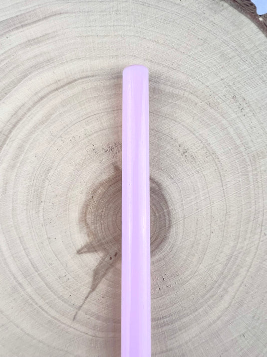 Milky Pink GLASS STRAW - Milky Pink Straws | Reusable Straws | Eco Friendly Straws | Tumbler Straws | Colored Straws | Glass Straws | Cocktail Straws